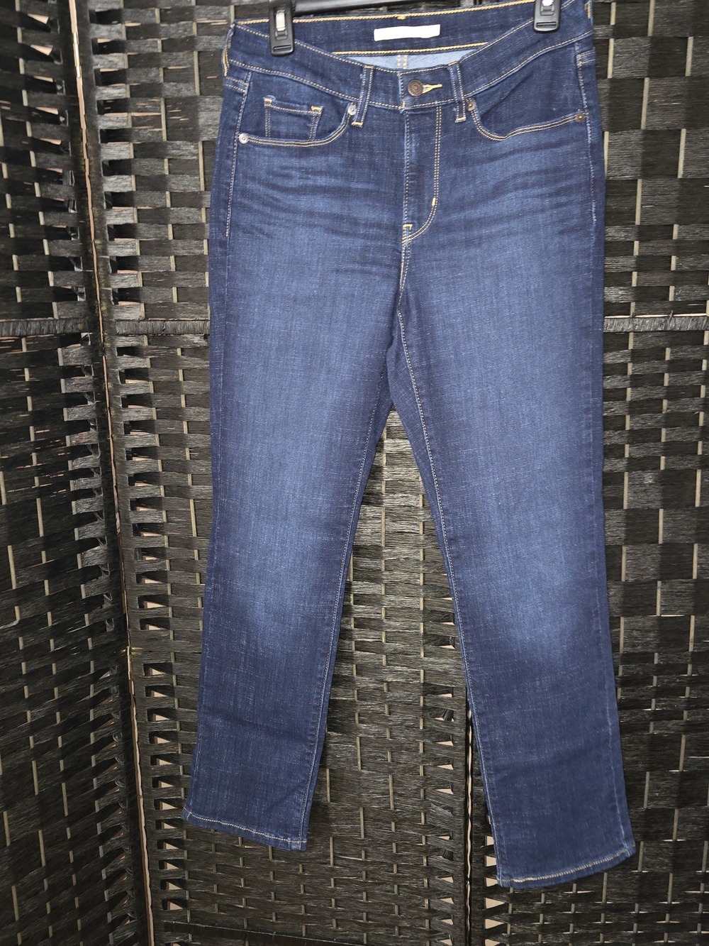 Levi's Classic Straight Womens Size 4 Dark Indigo